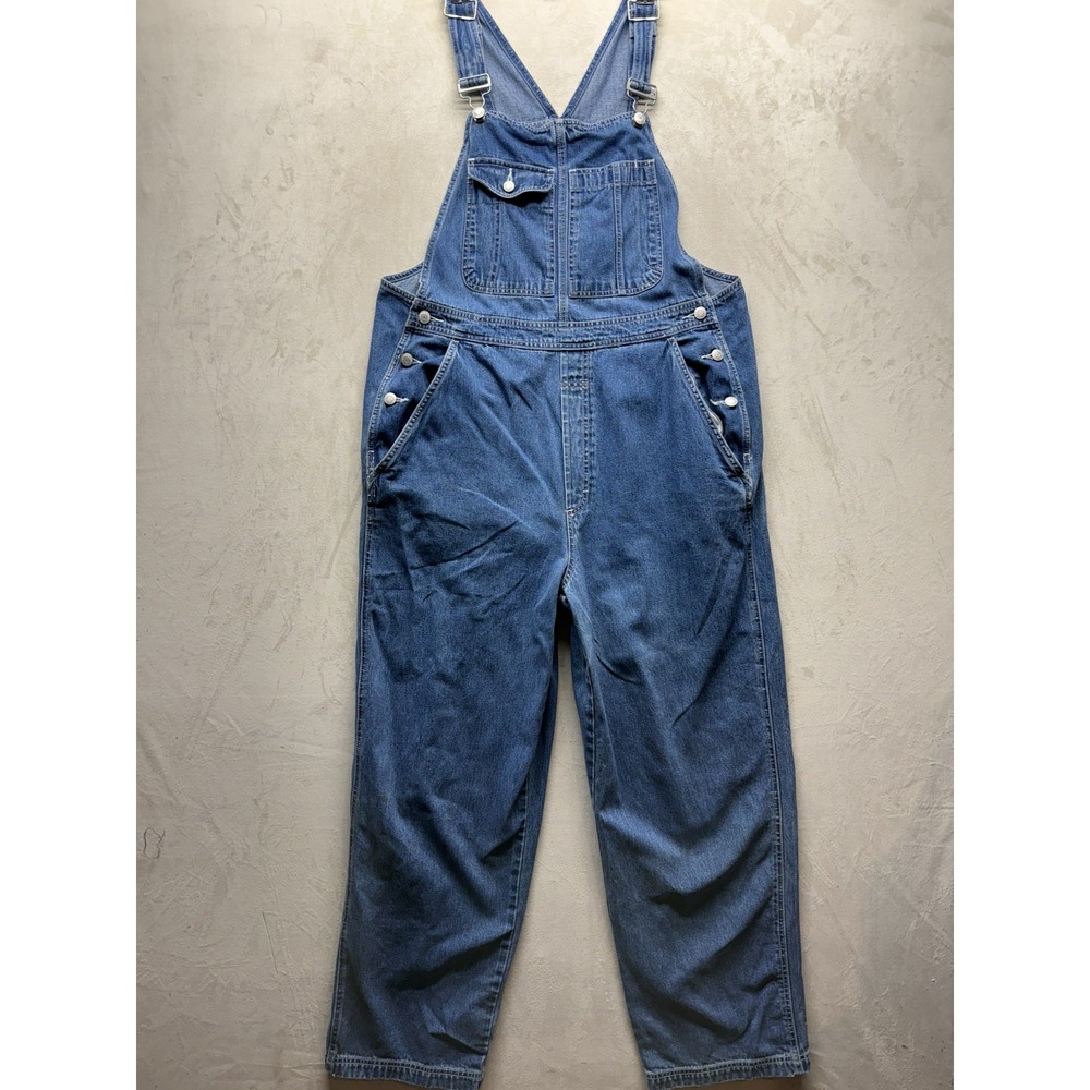 Vintage GAP Overalls Womens Large Blue Denim Jean Bib Carpenter 90s Workwear